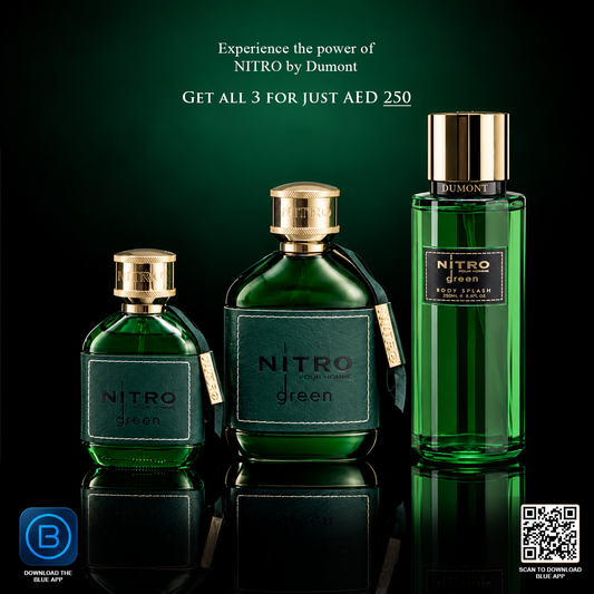 Nitro Green Bundle (30ml Bottle, 150ml Bottle, 250ml Body Splash)