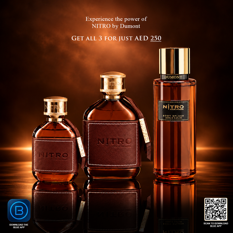 Nitro Pour Homme Bundle (30ml Bottle, 150ml Bottle, 250ml Body Splash)