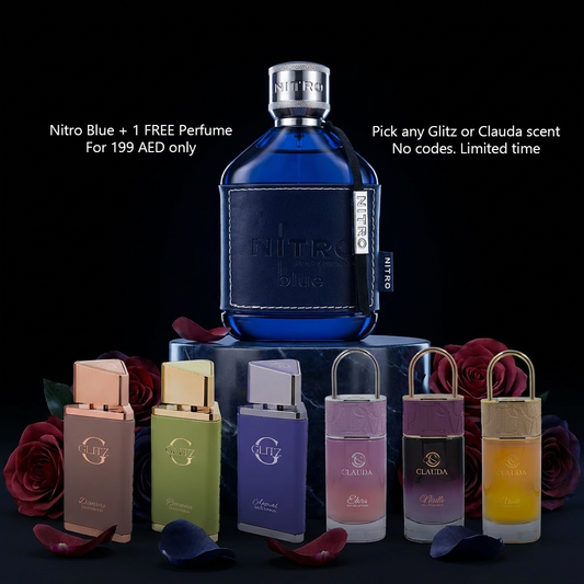 Buy Nitro Blue. Get One Perfume FREE.