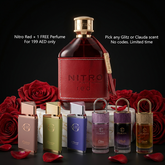 Buy Nitro Red. Get One Perfume FREE.